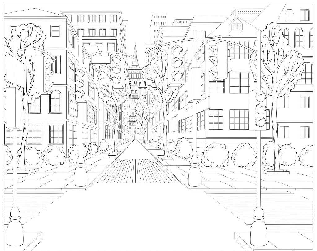 Dibujo Semaforo Imprimible Para Imprimir Y Colorear